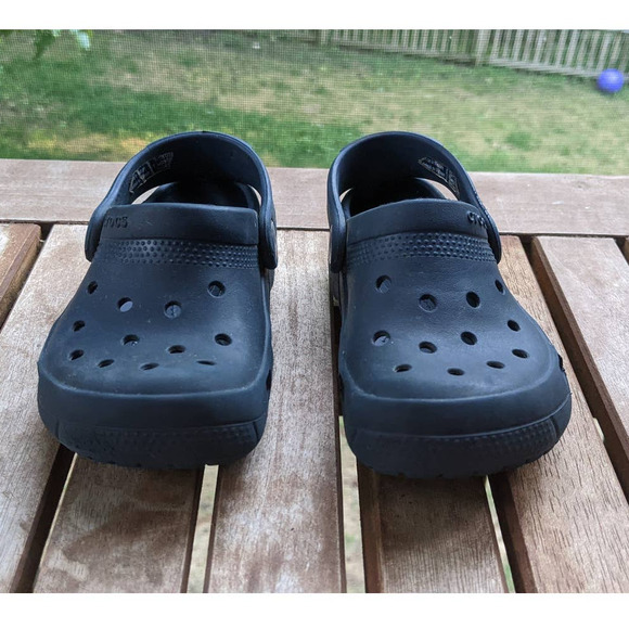 Crocs Kids Classic Clog Slip On  Navy Blue Size 9 - Picture 3 of 7